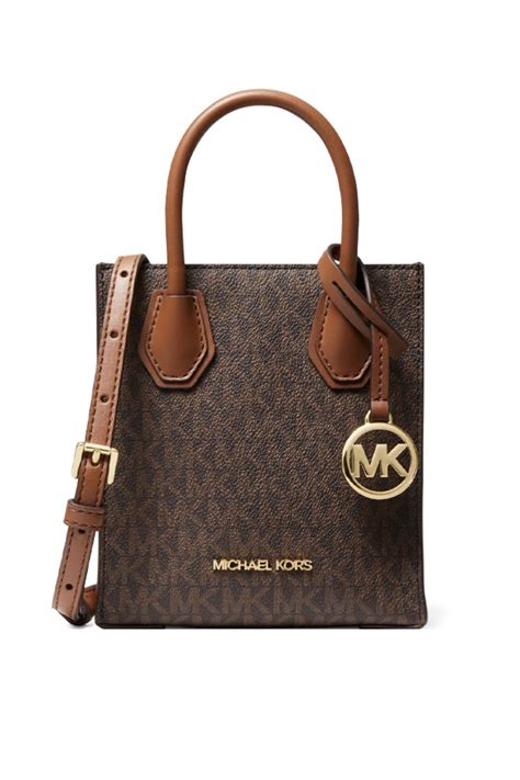 michael michael kors mercer extra-small logo and leather crossbody bag|Michael Kors new crossbody bag.